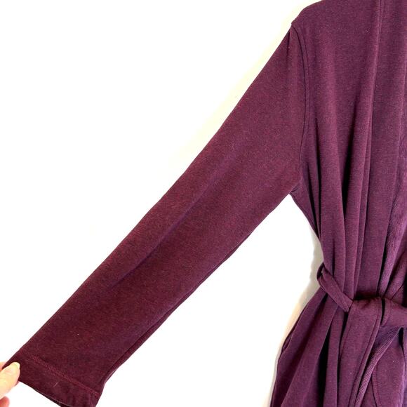 UGG-Clarence Wrap Plush Fleece Short Robe - Port - Women's XL - Picture 4 of 10